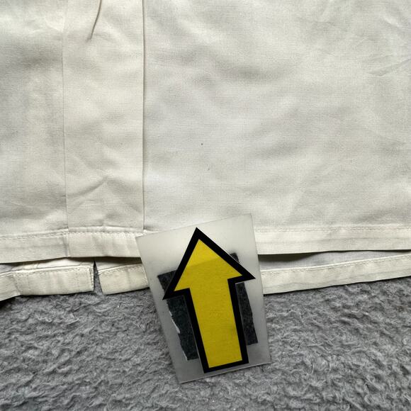 Vintage Christian Dior Short Sleeve Button Up Shirt Mens Large Yellow Pockets - Picture 11 of 12